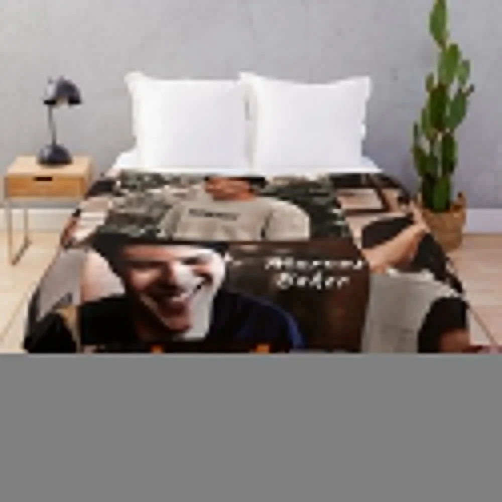 Marcus Baker Collage Throw Blanket manga Travel Blankets