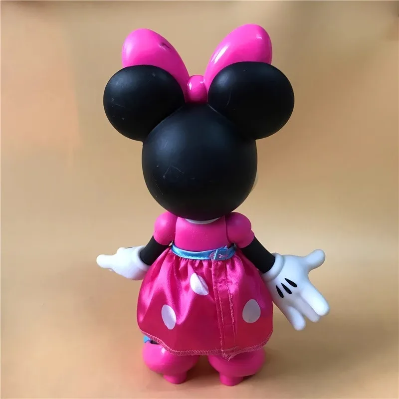 Genuine Mickey Mouse Clubhouse Minnie Dress Up Joint mobility Girl Cute Birthday Present Desktop Ornament Green Red Skirt