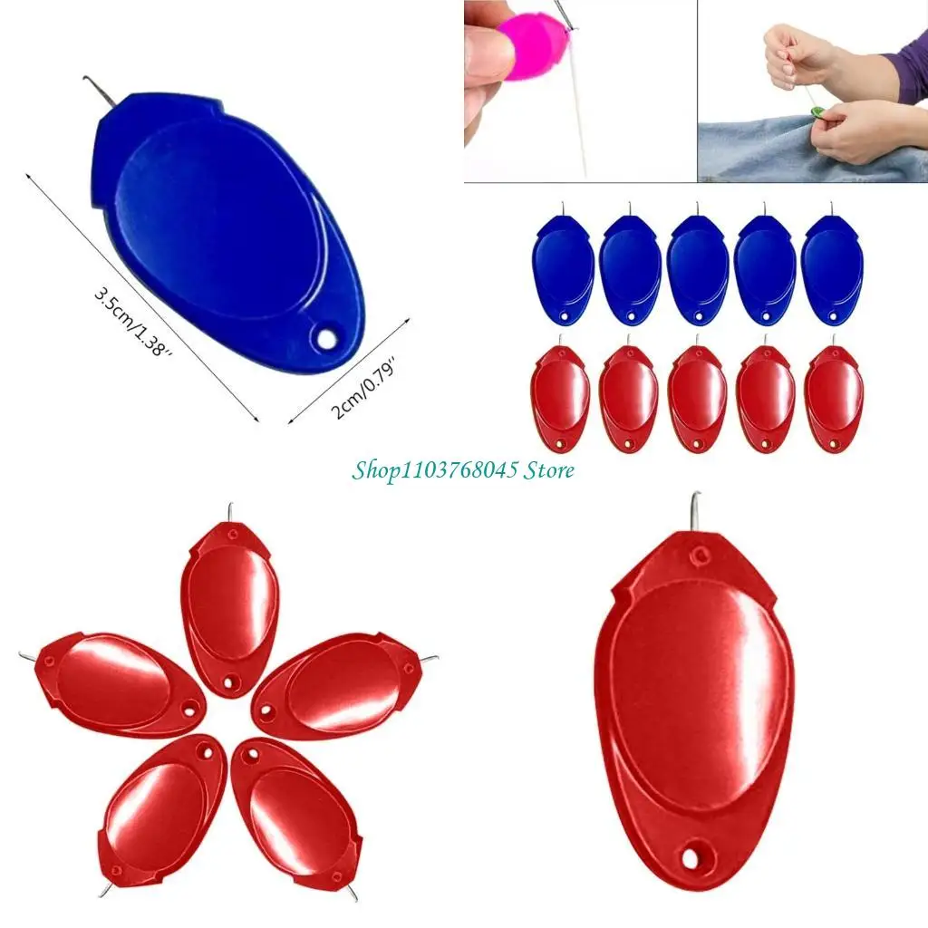 Plastic Needle Threaders for Hand Sewing (10 Pack)