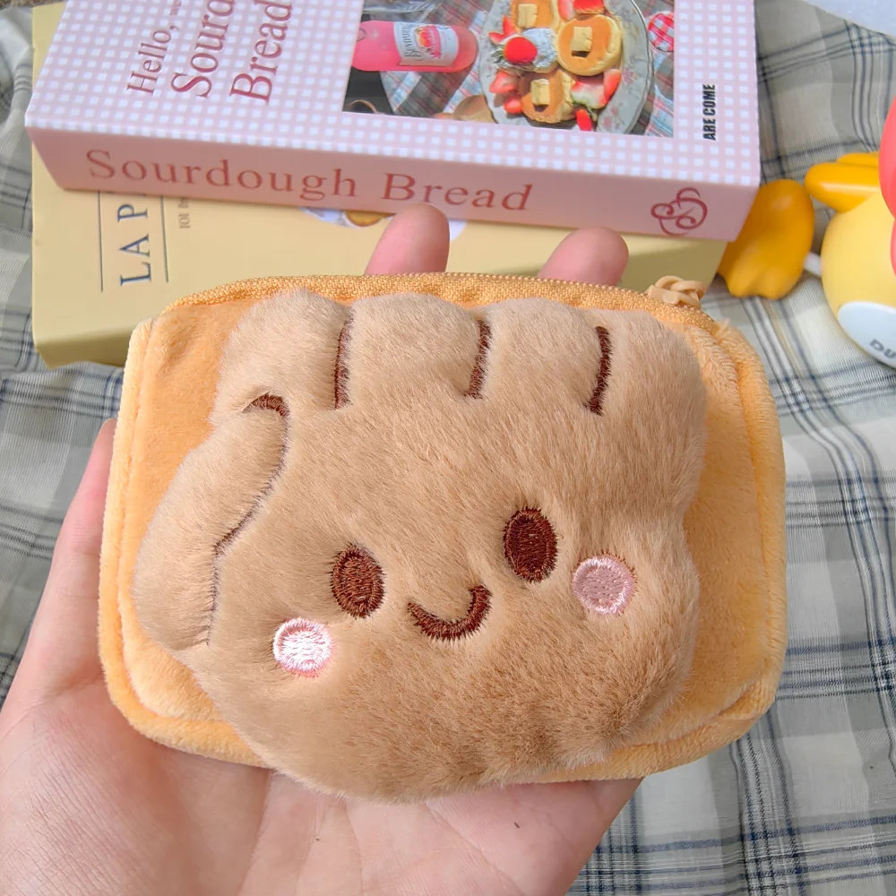 Plüsch-Münzen-Geldbörse, kreative Geldbörse, Mini-Aufbewahrungstasche, tragbare Cartoon-Geldbörse für den täglichen Gebrauch, Taschenreisen