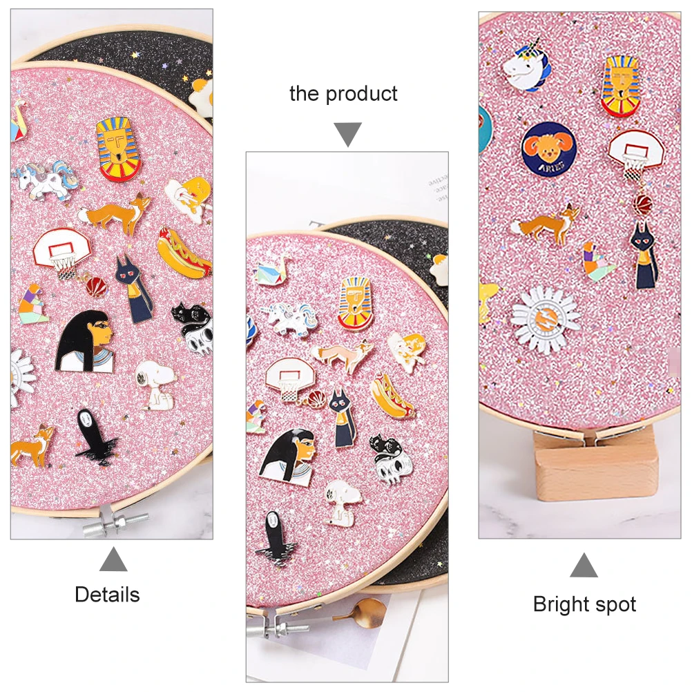 

1pc Bamboo Frame Storage Display Stand Jewelry Holder Organizer Durable Safe Earrings Studs Brooch Rack Bedroom Store Decor