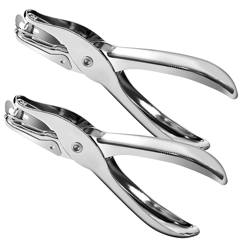 قطعتان من خرامة الورق الصغيرة ذات الفتحة الواحدة مقاس 1/4 بوصة مع دقة لكمة بسعة 8 أوراق