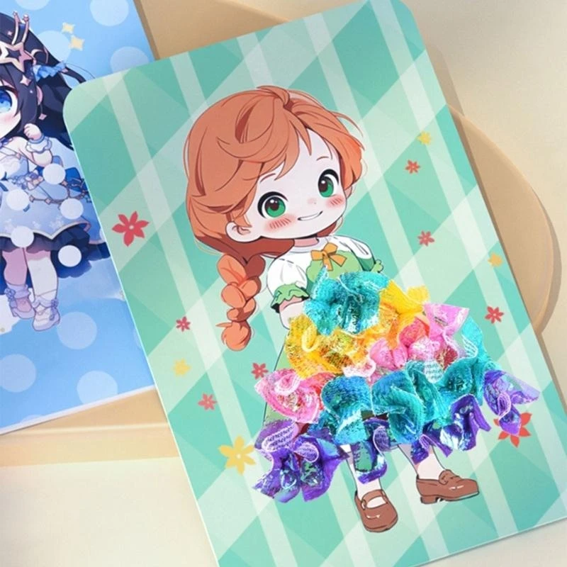 Brinquedo educacional para garotas Princess Dress Up Chooking Book for Girls Christmas Gift