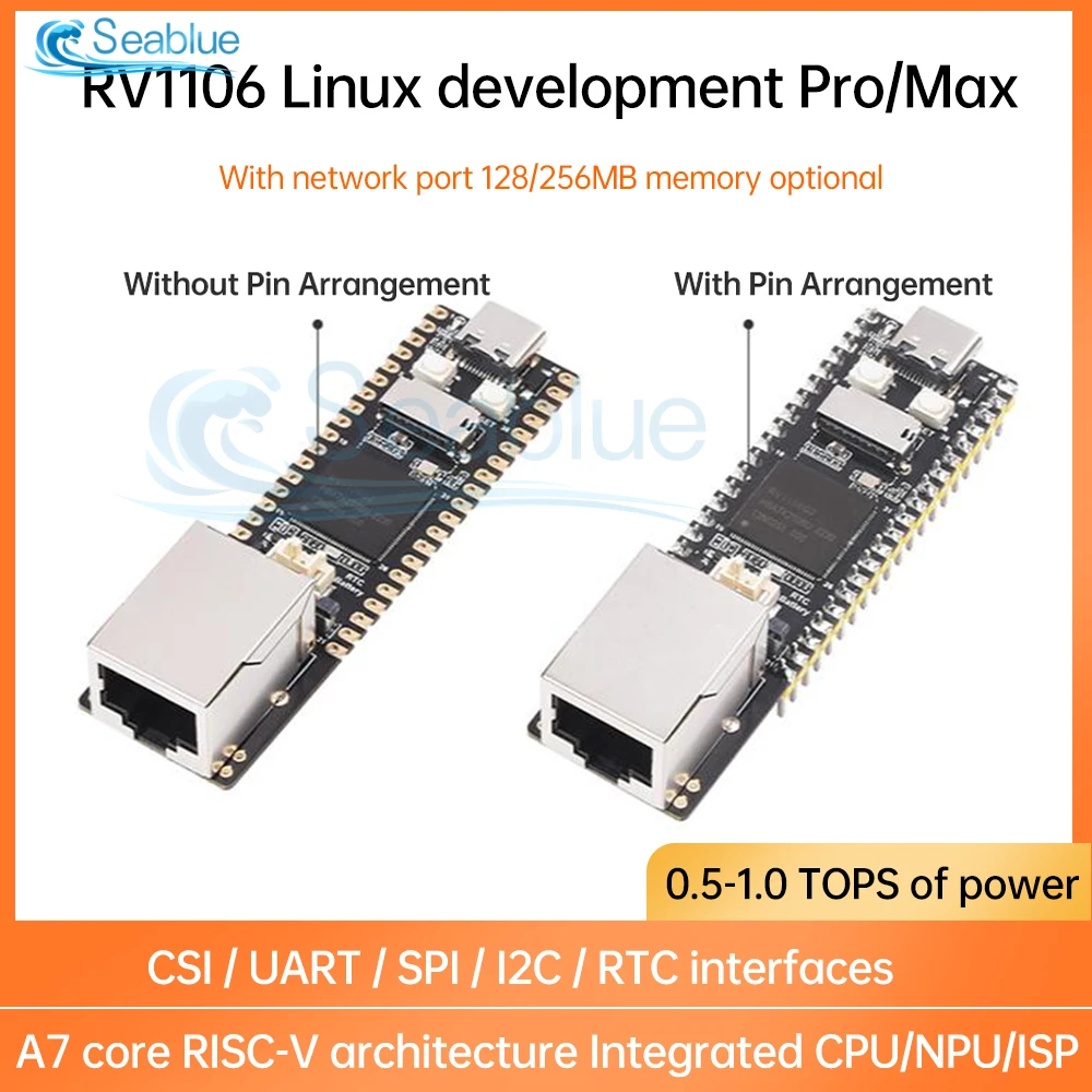 Luckfox Pico Pro Max Linux RV1106 Rockchip AI Board ARM Cortex-A7/RISC-V better than For Raspberry Pi Pico