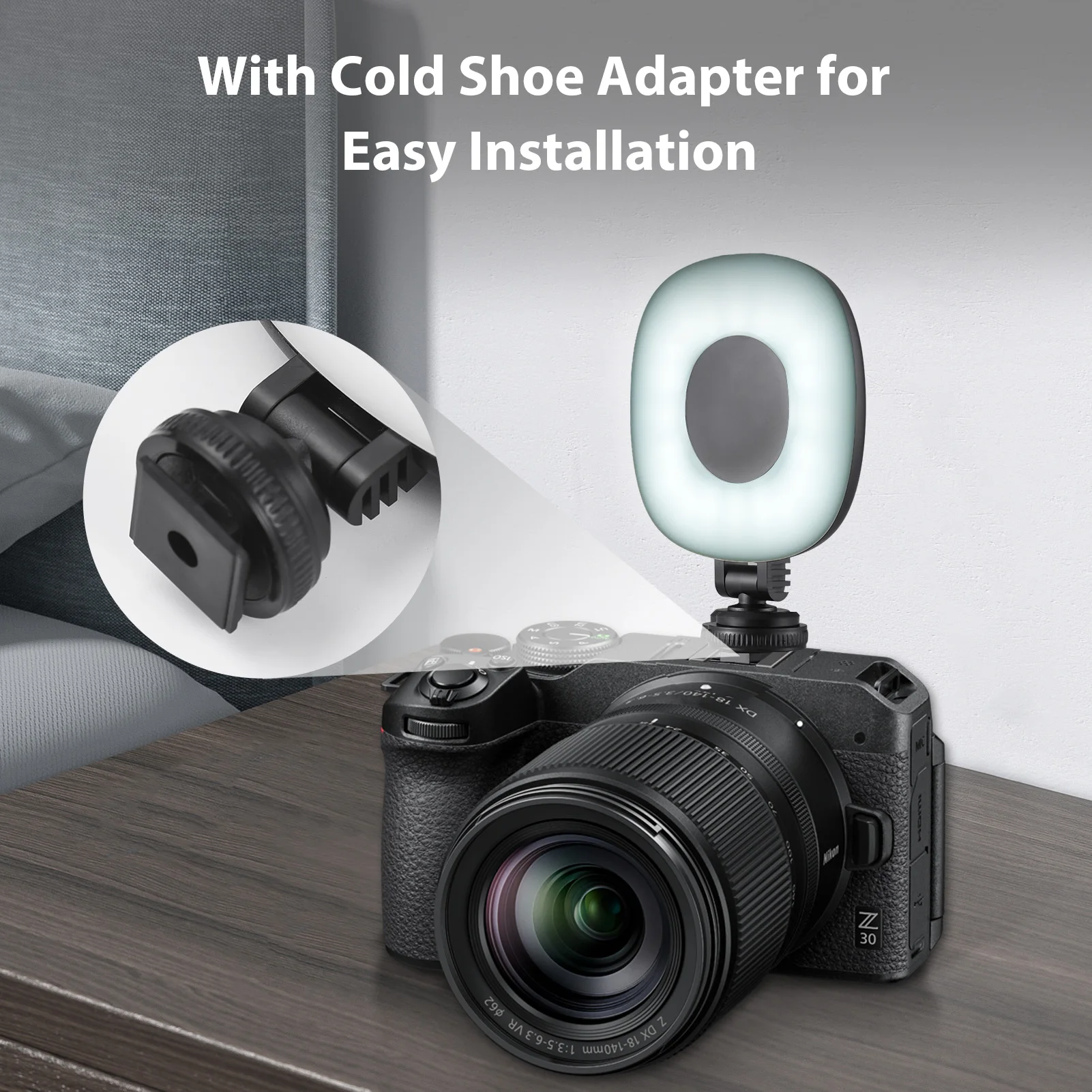 2 حزمة جيب LED الفيديو الضوئي ضوء الكاميرا التصوير الفوتوغرافي LED ملء الضوء 3 أوضاع الإضاءة 3 مستويات سطوع المدمج في البطارية مع