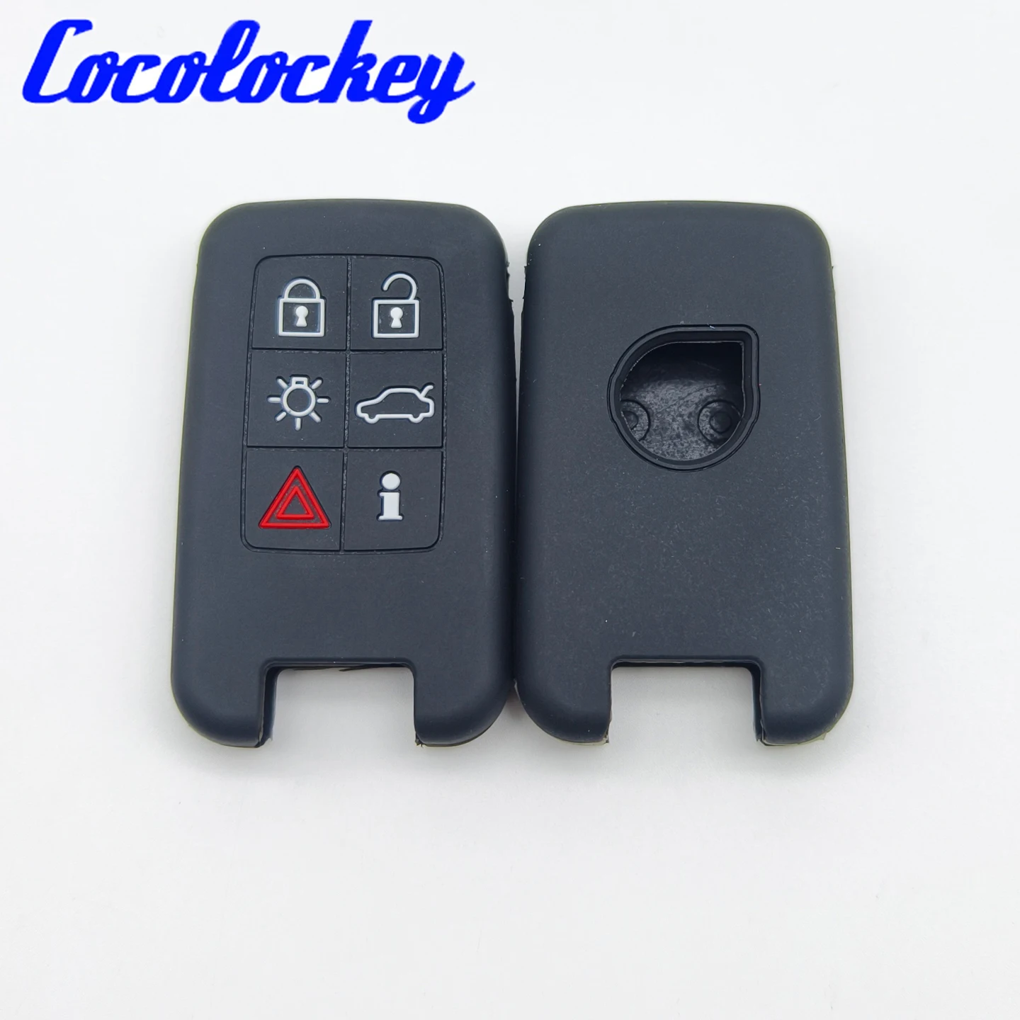 Cocolockey Smart Remote 6 Buttons Cover for Volvo XC60 S60 S80 V70 XC70 V60 Silicone Key Case Shell Fob Protector 2 Pcs/lot