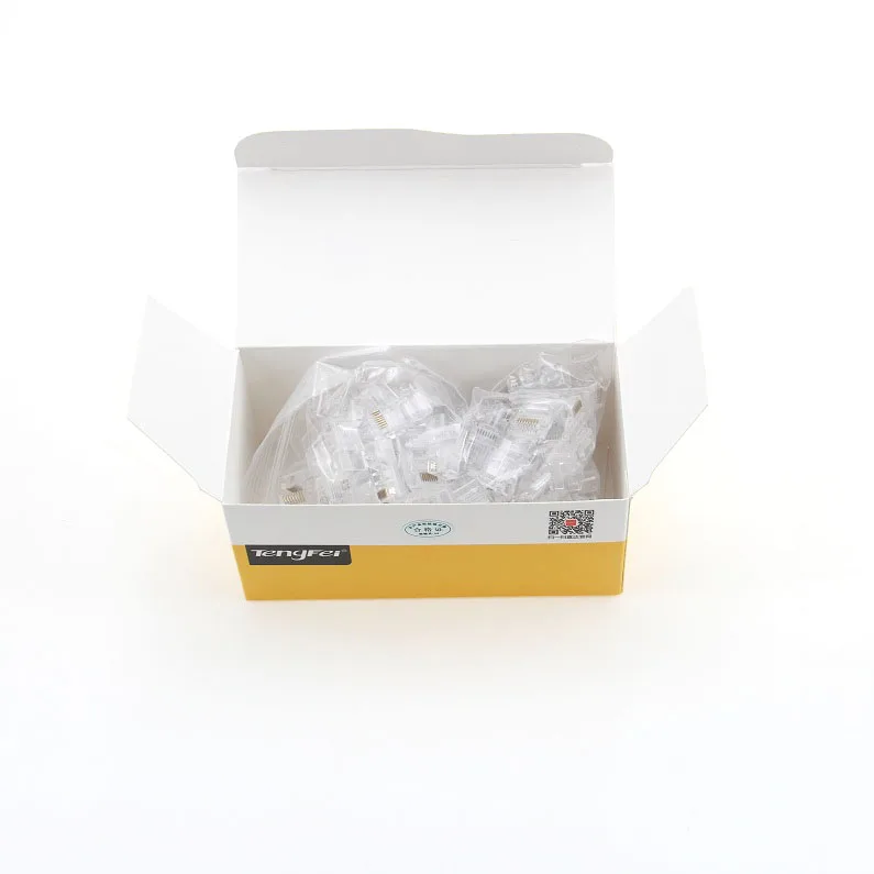 Tengfei Crystal Head 1013c 8-core TD Network TF RJ45 Tengda Home Network Cable Crystal Head