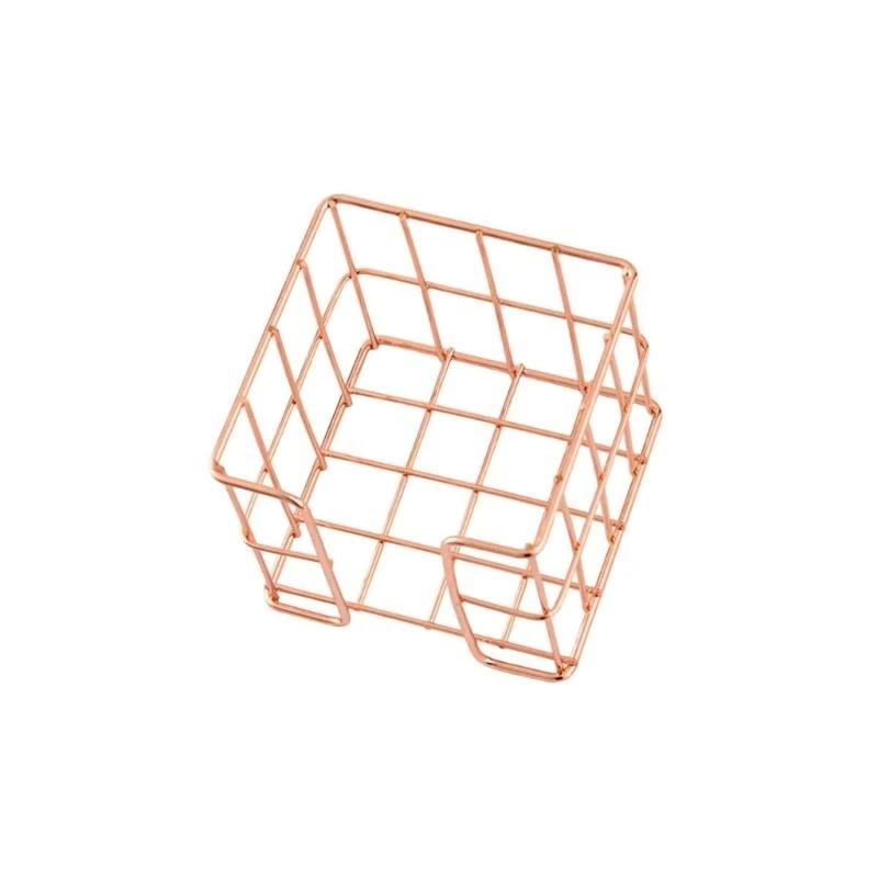 Y2GD Memorando Padrista Metal Mesh NOTA Caixa armazenamento Memorando Block Block Block Telder Desktop Blocos da caixa o