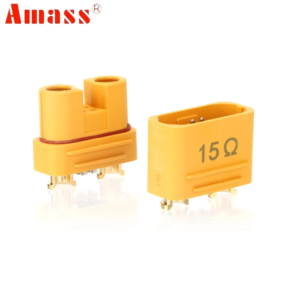 10pair/lot  AMASS AS150U Battery Connector Plug W/ Signal pins -Male/Female for RC Model Airplane