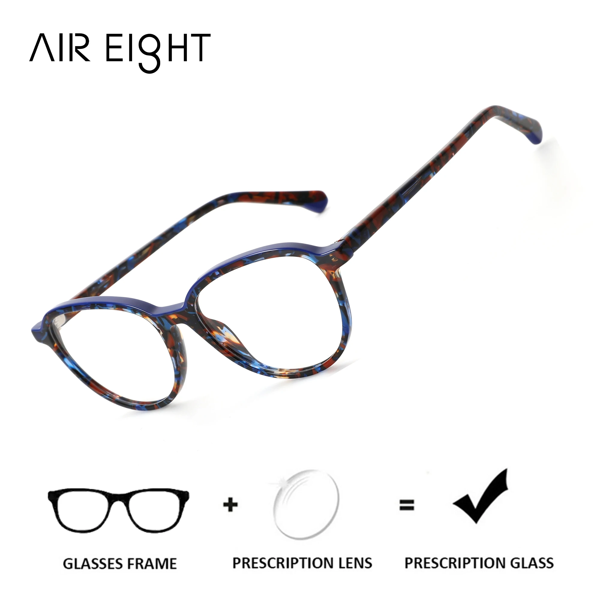 AIREIGHT Acetate Cat Eye Prescription Glasses For Women Progressive Custom Lenses  Multifocal Graduated Optical Eyeglasses
