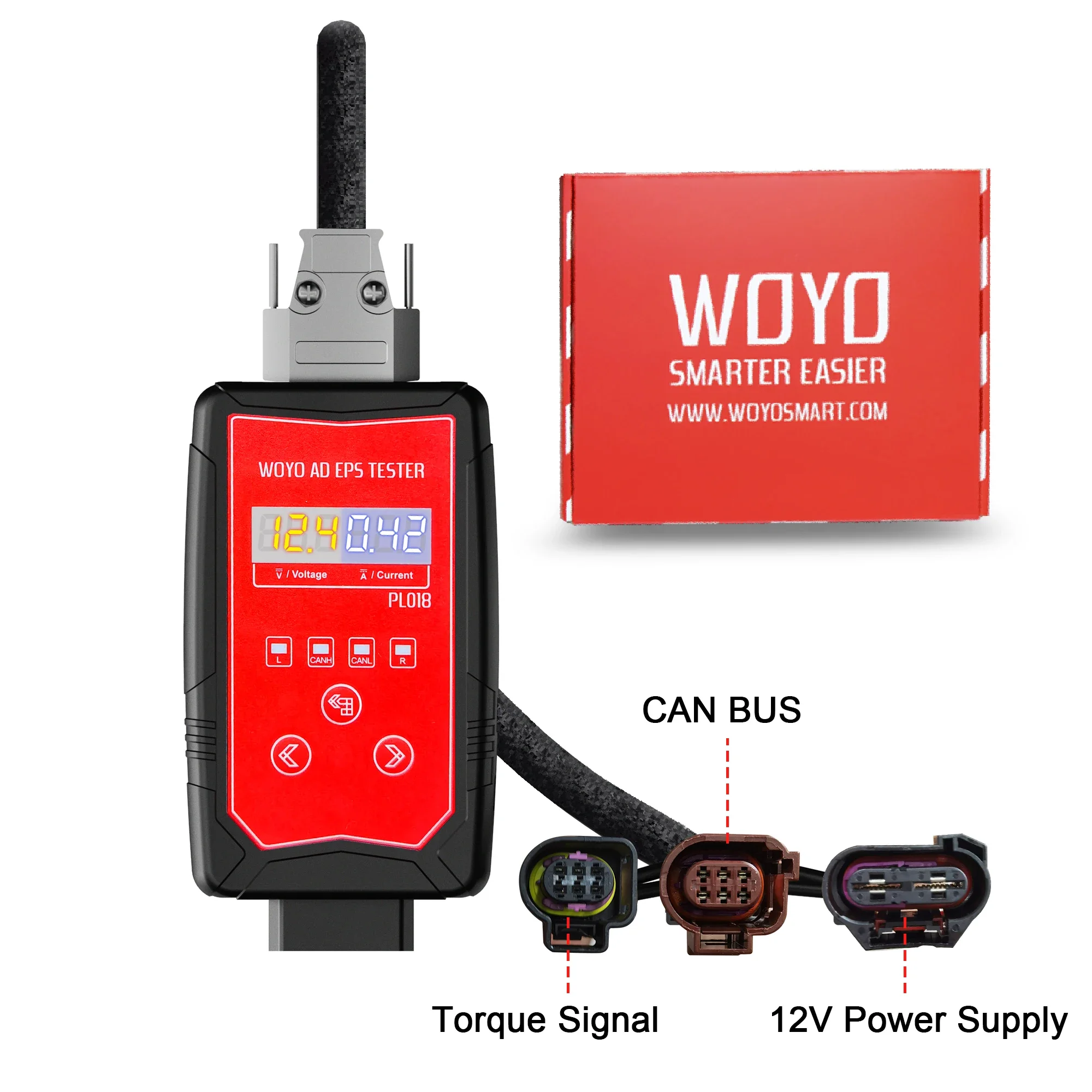 WOYO EPS Test Platform  PL018 For Audi A5 A6 Q5 Q7 Wheel Steering Motor Tester Electric Power Steering Vehicle Diagnostic Tool