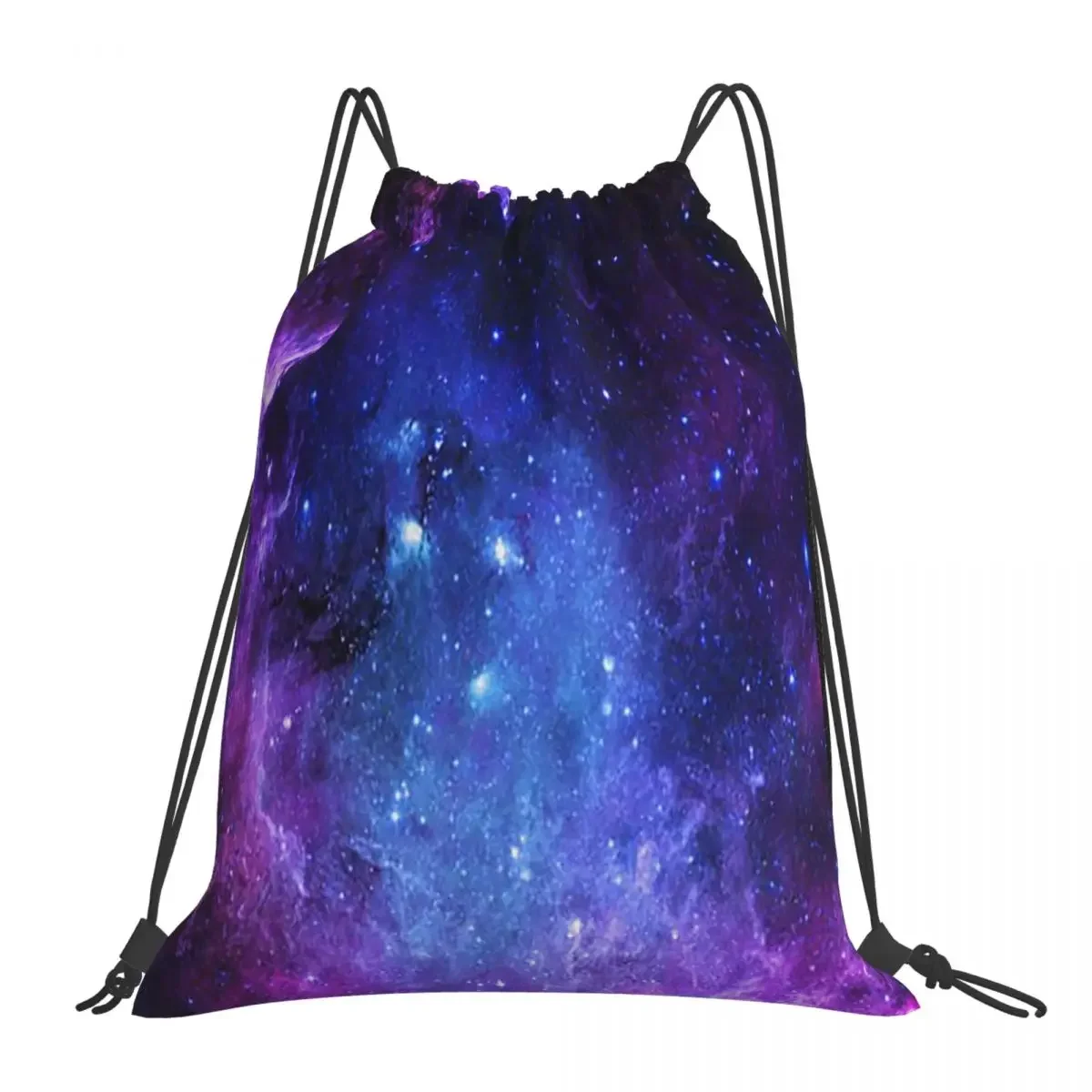 

Galaxy Backpacks Casual Portable Drawstring Bags Drawstring Bundle Pocket Sports Bag BookBag For Man Woman Students
