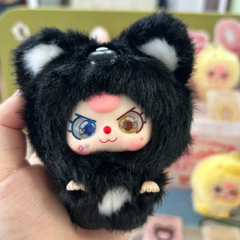

Baby Three Mini Hug Series слепая коробка-виниловый плюшевый кулон с лицом, модная подвесная игрушка, милый коллекционный сюрприз, подарок на день рождения