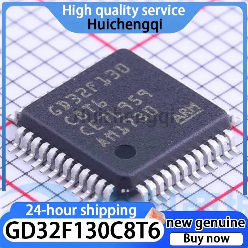 2PCS Original Genuine GD32F130C8T6 Package LQFP-48 ARM-M3 Microcontroller (MCU/MPU/SOC)