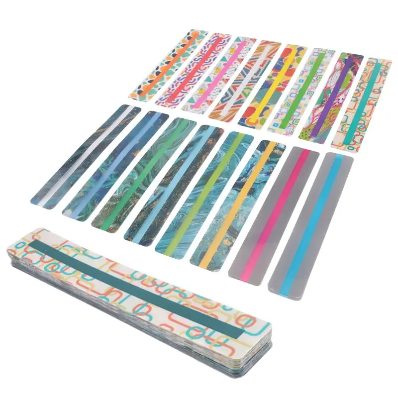 32Pcs Guided Reading Strips For Kids, Dyslexia Reading Strips Highlighter Dyslexia Reading Rulers Highlight Bookmarks-AEF7