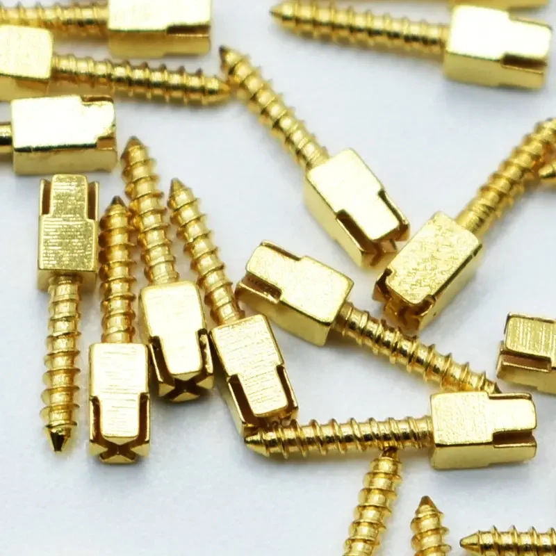 

Dental Golden Plated Screw Post 12 Dental Screw Post Dental Supplies Dental Materials