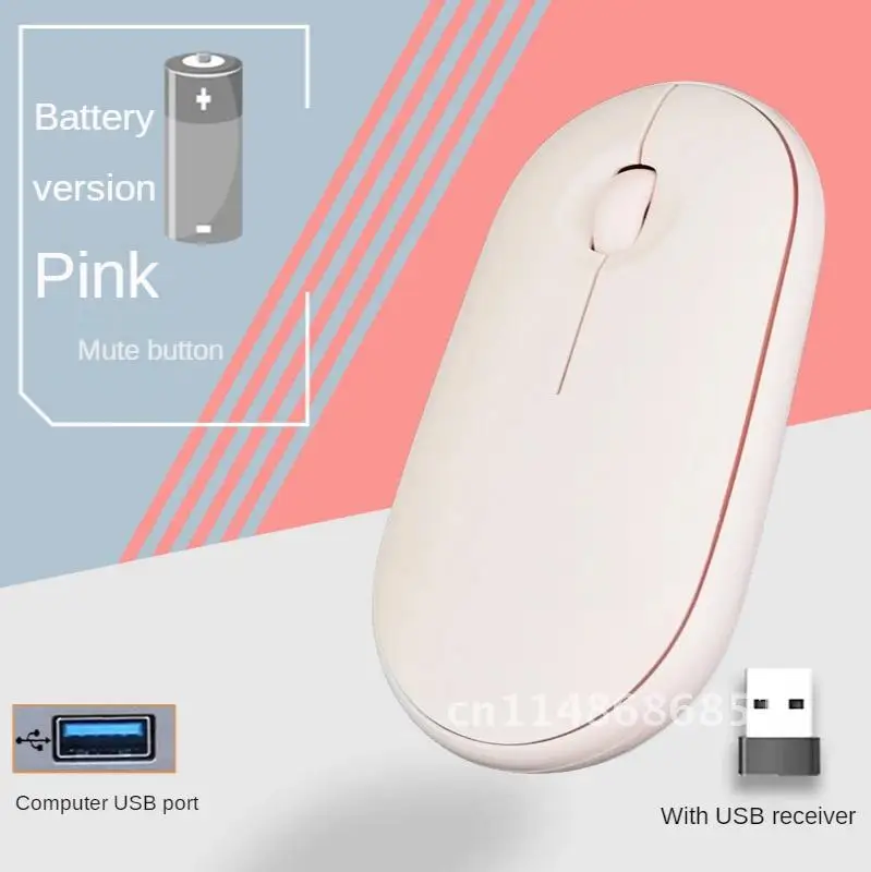 Wireless Mouse Bluetooth Computer Mouse Dual-mode Mouse Game Silent Rechargeable Mouse with USB Mouse Suitable for PC Laptop