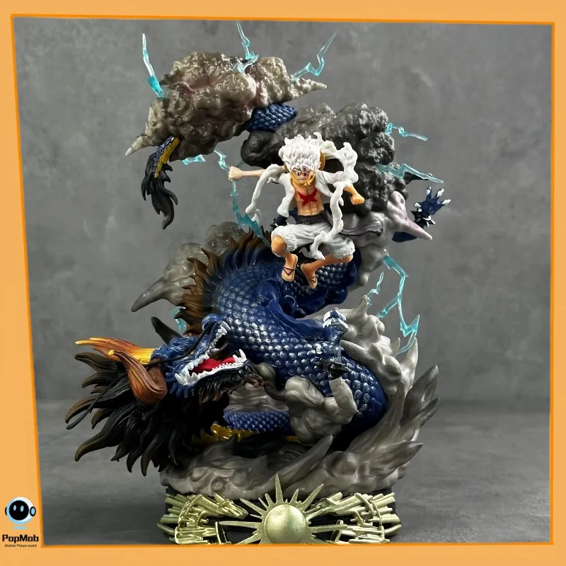 

Король пиратов VS Thunder Dragon 5, ника, форма, световая статуя, аниме, боевая сцена, модель, коллекционный подарок для взрослых, GK Display