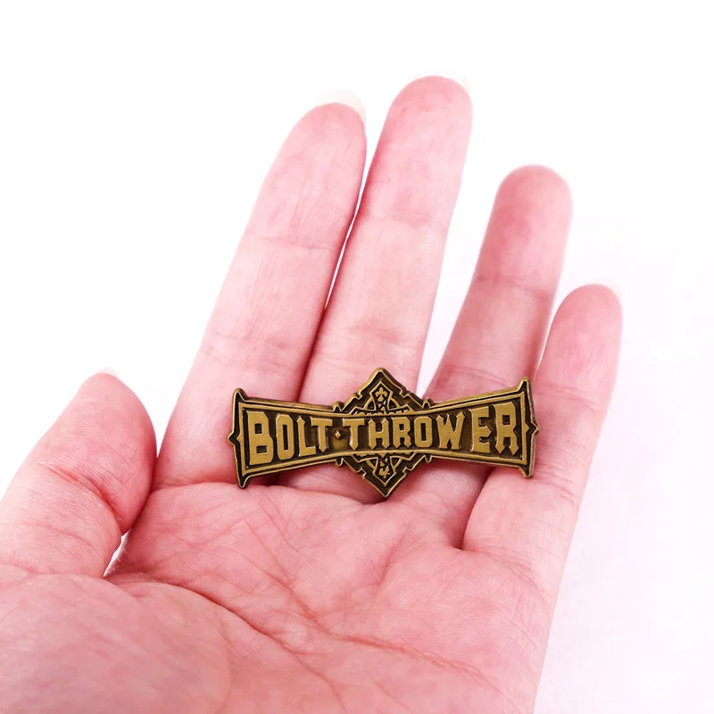 Bolt The Thrower Brooch Classic Heavy Metal Rock Band Periphery Enamel Pin Hat Backpack Lapel Badge Souvenir Jewelry