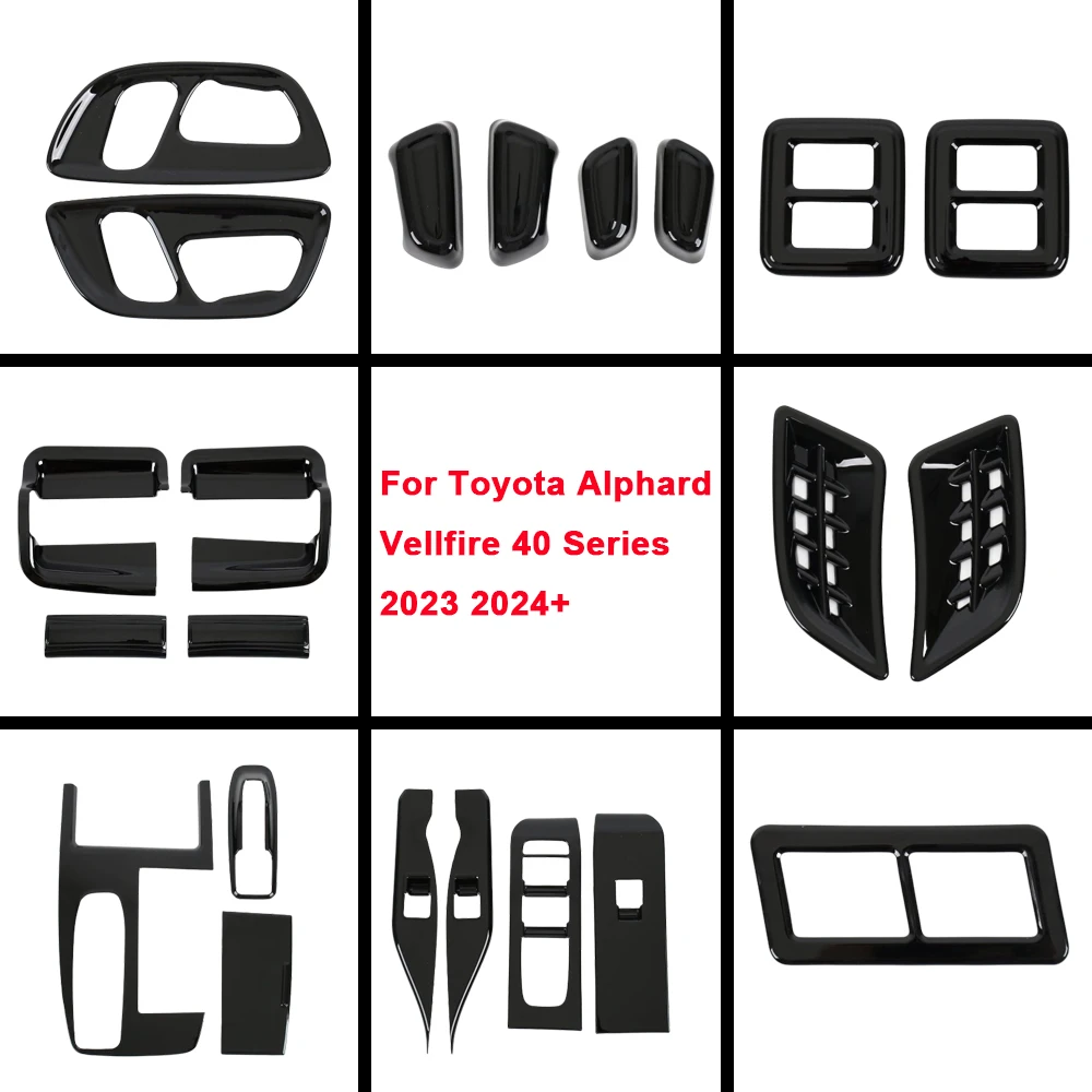 

Для Toyota Alphard Vellfire 40 Series 2023 2024+ Выключатель света из АБС-пластика Вентиляционная рамка Сиденье Выпускной выключатель Чаша Лампа Аксессуары