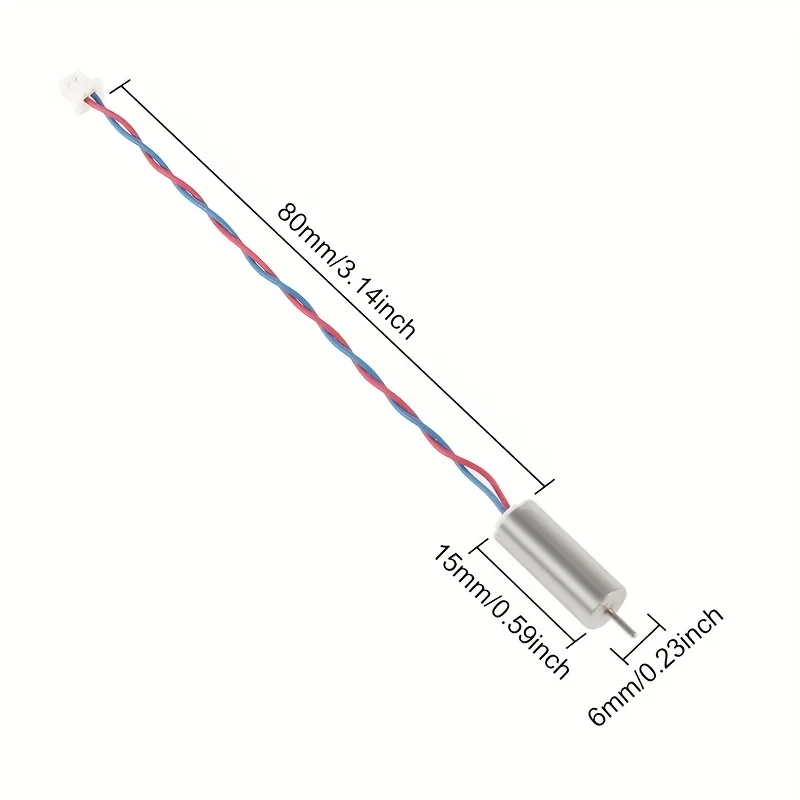 615/6x15mm Motor 19000KV  Brushed Motors 4CW 4CCW Coreless Motor with JST-1.25 Connector