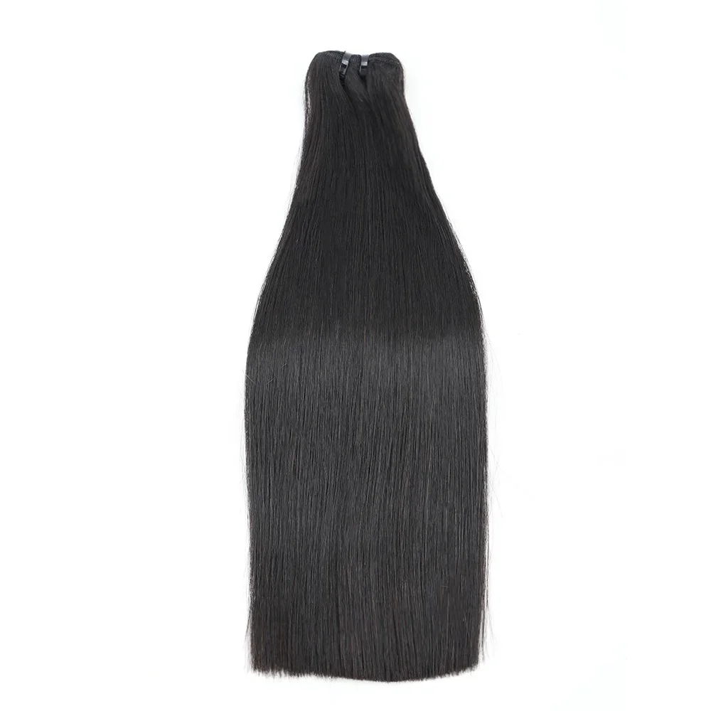 Bone Straight Weaving Pacotes de cabelo humano com fechamento, Cabelo cru do Vietnã, Extensões frontais de renda 13x4, 300g por conjunto