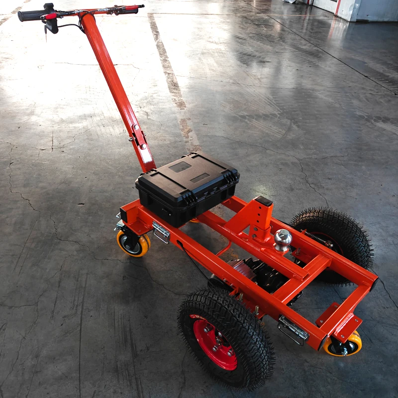 Electric Trolley Foldable Tractor Yacht RV Rack Trailer Traction Car Material Handling Equipment Tow Truck 800W