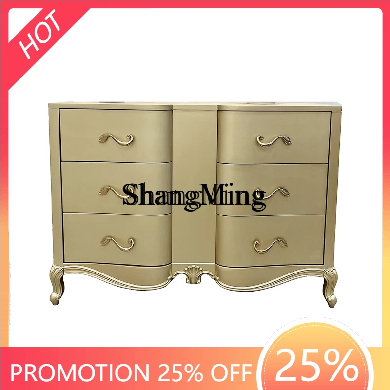 

CL luxury solid wood chest cabinet, entrance cabinet, simple modern six chest cabinet, living room, bedroom, locker