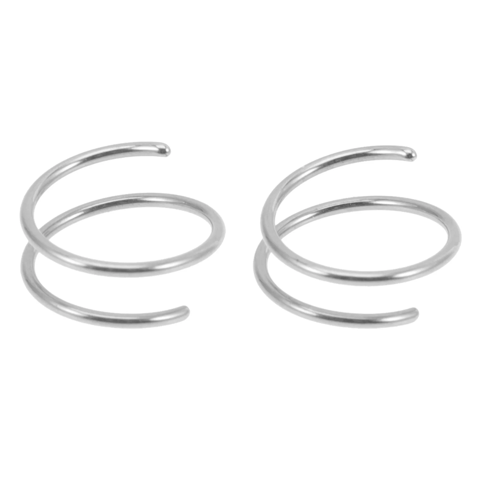 

2Pcs Fake Nose Rings for Women Minimalist Nose Hoops Jewelry Double Layer Design Easy on Off No Pain Secure Fit for Daily Wear