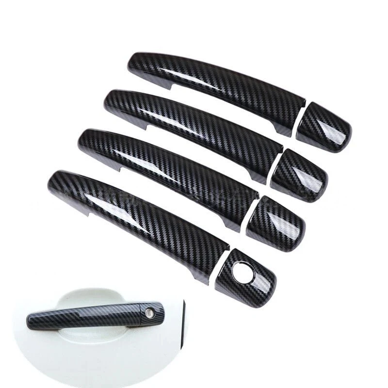 

Suitable for Peugeot PEUGEOT 207 308 407 carbon fiber pattern handle sticker door handle protective cover