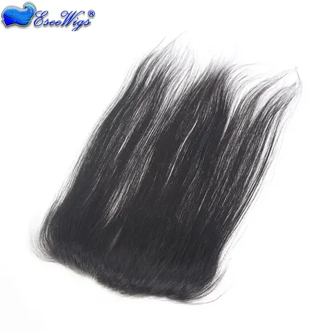 Фронтальный топпер Eseewigs из европейских волос, черный 1B