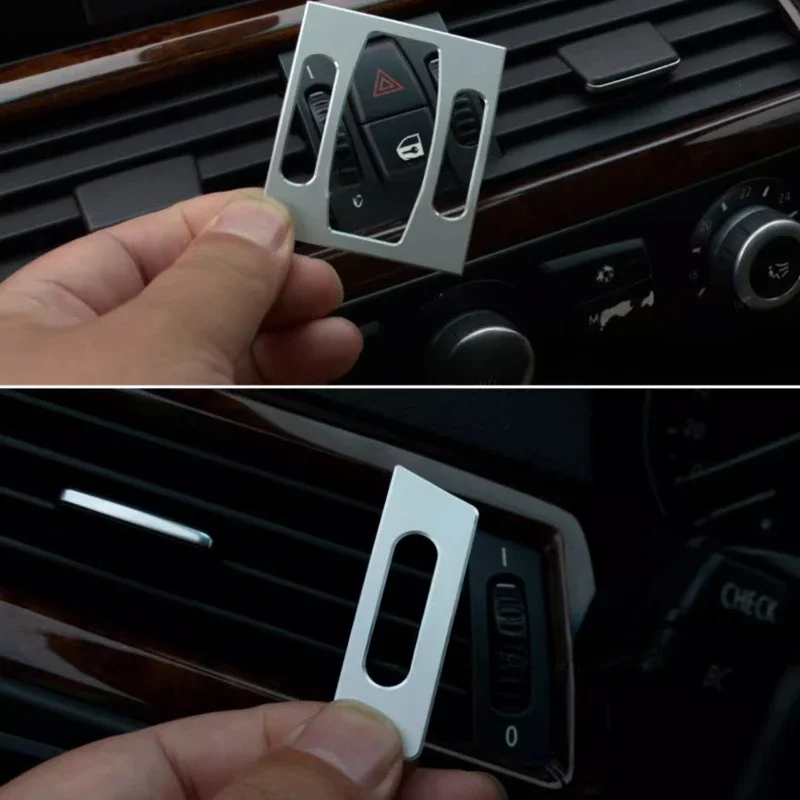 

For BMW 5 Series E60 520 523 530Li Air Conditioner Trend Knob Decorative Sticker Suppliers Car Interior Modification Accessories