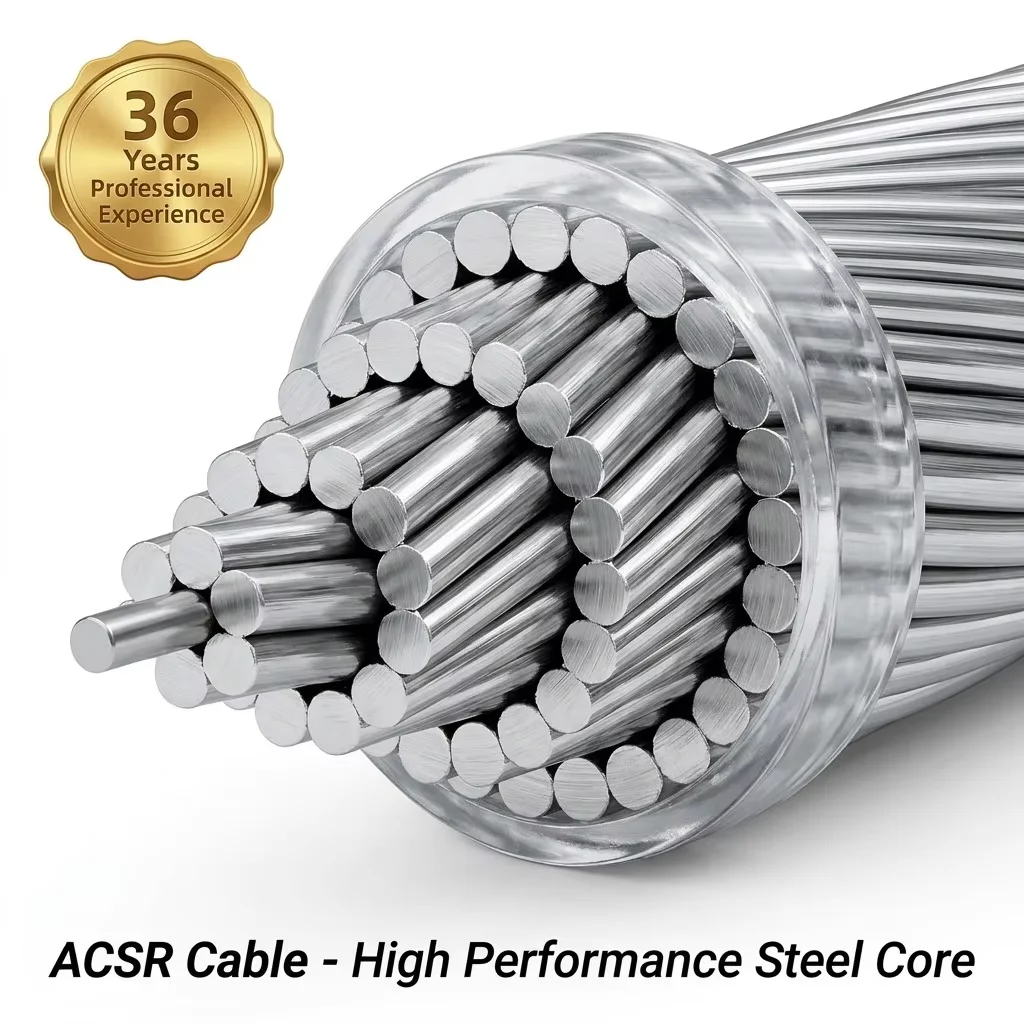 High Strength ACSR Conductor Aluminum Cable for HV Transmission EPC Projects