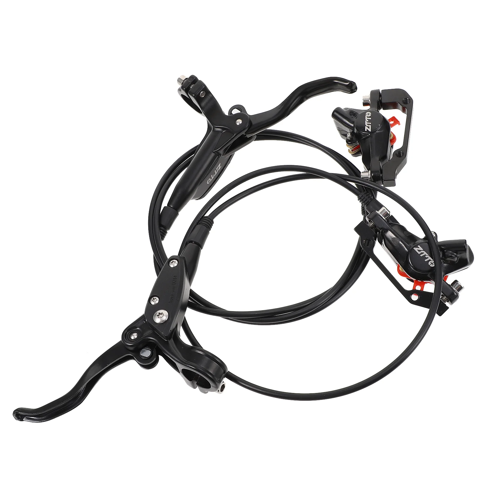 

2 Pcs Universal Mountain Bike Brake Hydraulic Disc Brakes Fashion Cycling Caliper Black Aluminum Alloy