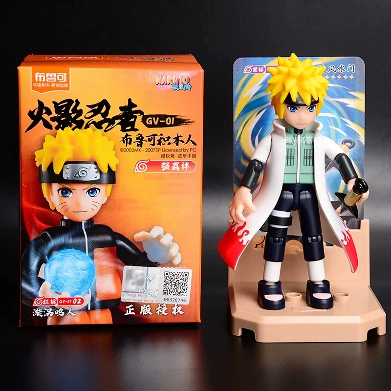 Originale Blokees Naruto Gv01 Action Figure Uzumaki Naruto Kakashi Uchiha Sasuke Anime Figura Giocattolo Modello Per Bambini Giocattolo Regali