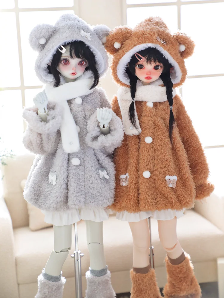 

New Arrival Doll Clothes For 1/4 MSD MDD Doll Winter Coat Set Doll Dress Up Gift Diy Clothes(Only Clothes No Doll)