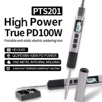 PTS201 Smart Electric Soldering Iron with PID Temperature Control for Efficient DIY Projects 100W Fast Heating Capability