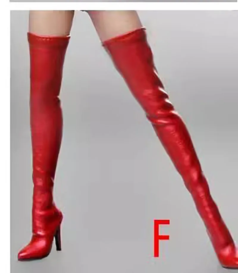 En Stock, escala 1/6, soldado femenino, tacones altos de cuero, zapatos huecos, modelo apto para muñecas de cuerpo de figura de acción TBL PH JO de 12 pulgadas