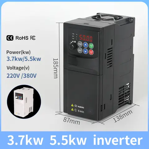 주파수 변환기 모터 속도 제어기, SU600 VFD, 3.7kW, 5.5kW, 380V, 3 상 입력, 3 상 출력 인버터, 신제품