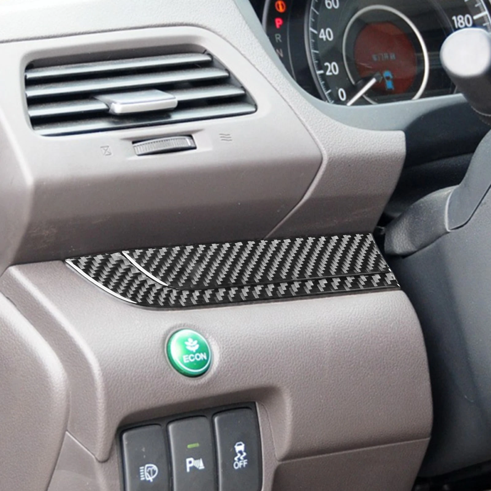 

For Honda CR-V CRV 2012-2016 Carbon Fiber Driver's Side Instrument Dashboard Panel Cover Trim Car Accessories Decoration Sticker