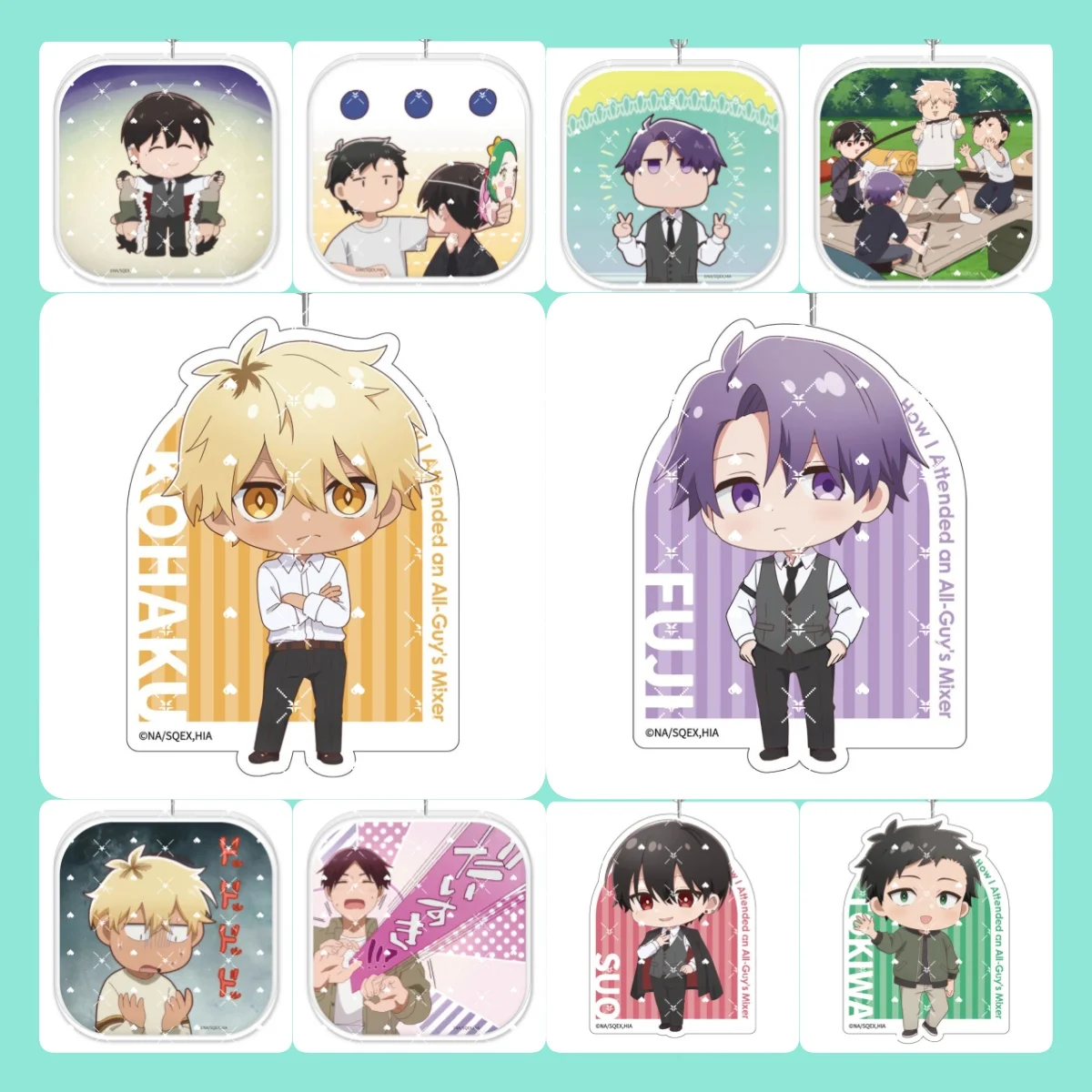 

Anime The Story of No Women at the Mixer Keychain Dan Heng Bronya Rand Asta Herta Himeko Figure Acrylic Keyring Chaveio Gift