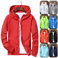 S-7XL Windproof Quick Dry Coat Ultra-Light Waterproof Jacket Men Women UV Outwear Camping Hiking Cycling Running Sport Rain Coat