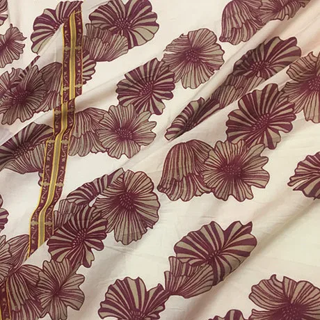 

2Meter White Brown Vintage Silk Cotton Fabric, Diy Dress Clothing Making Fabric