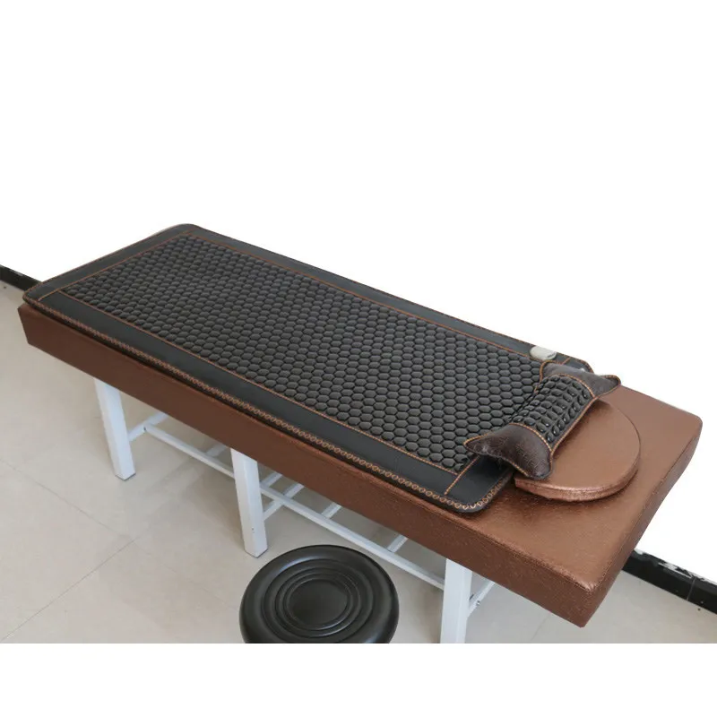 Matelas chauffant en pierre volcanique pour salon de beauté, matelas simple