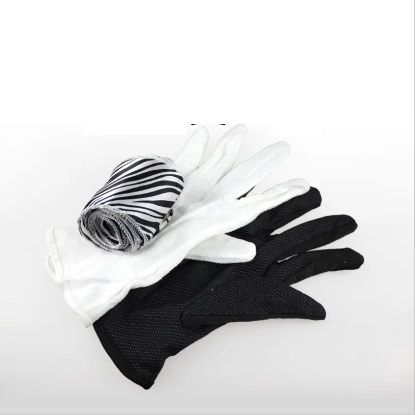 Gloves Turn Into A Long Black Silk  Magic Prop Magic Stage Children toys YH1847