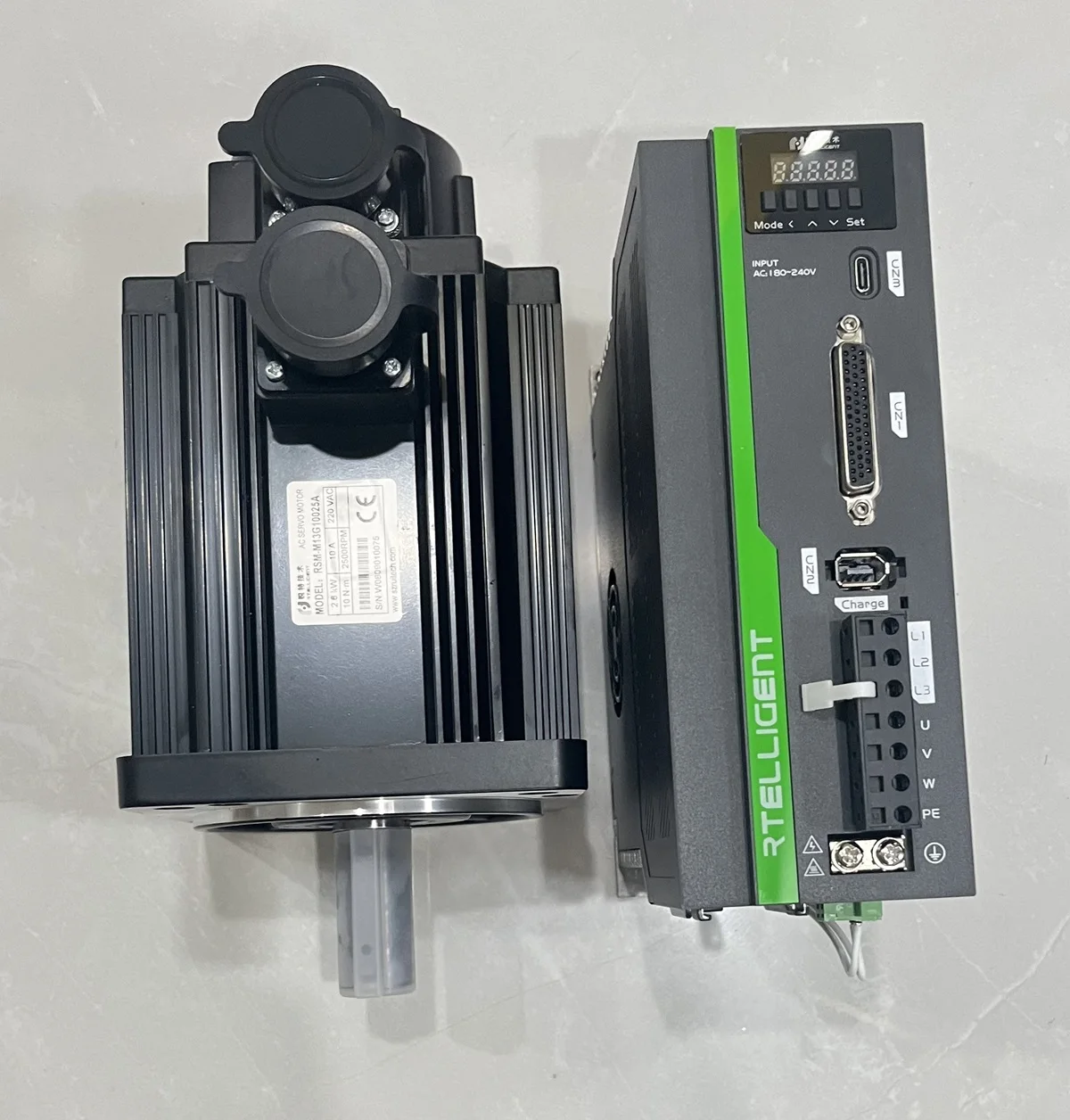 Nema42 1.2KW 1.5KW 1.8KW  17Bit  23Bit Optical Multi Absolute Encoder 3000rpm RS485 Kit  AC Servo Motor With Driver