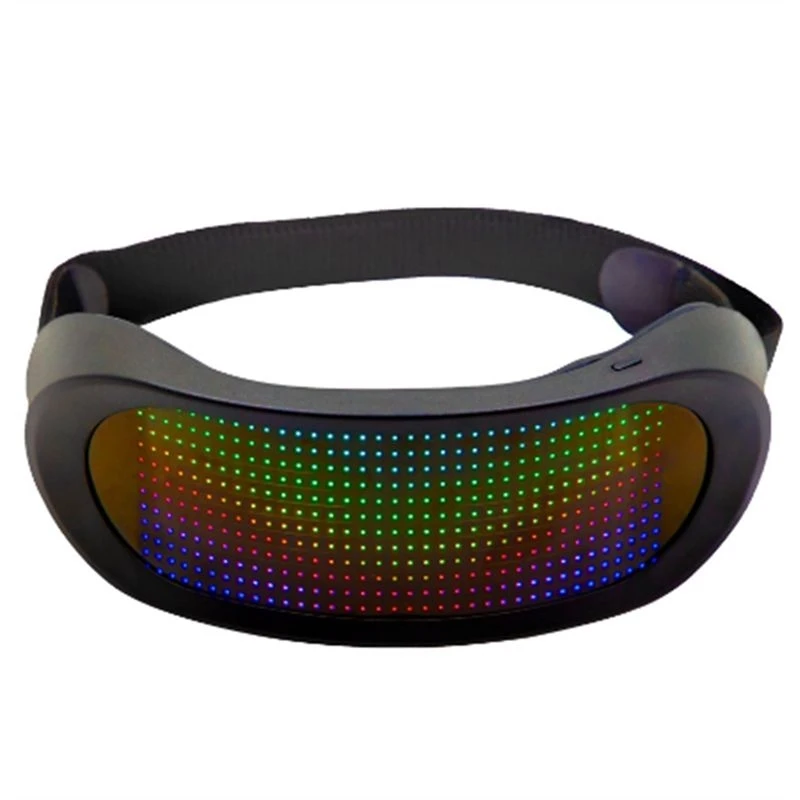 Hot kf-Light Up Glasses Luminous LED Mask Bluetooth LED Shining Glasses For Party Bar Easter Gift