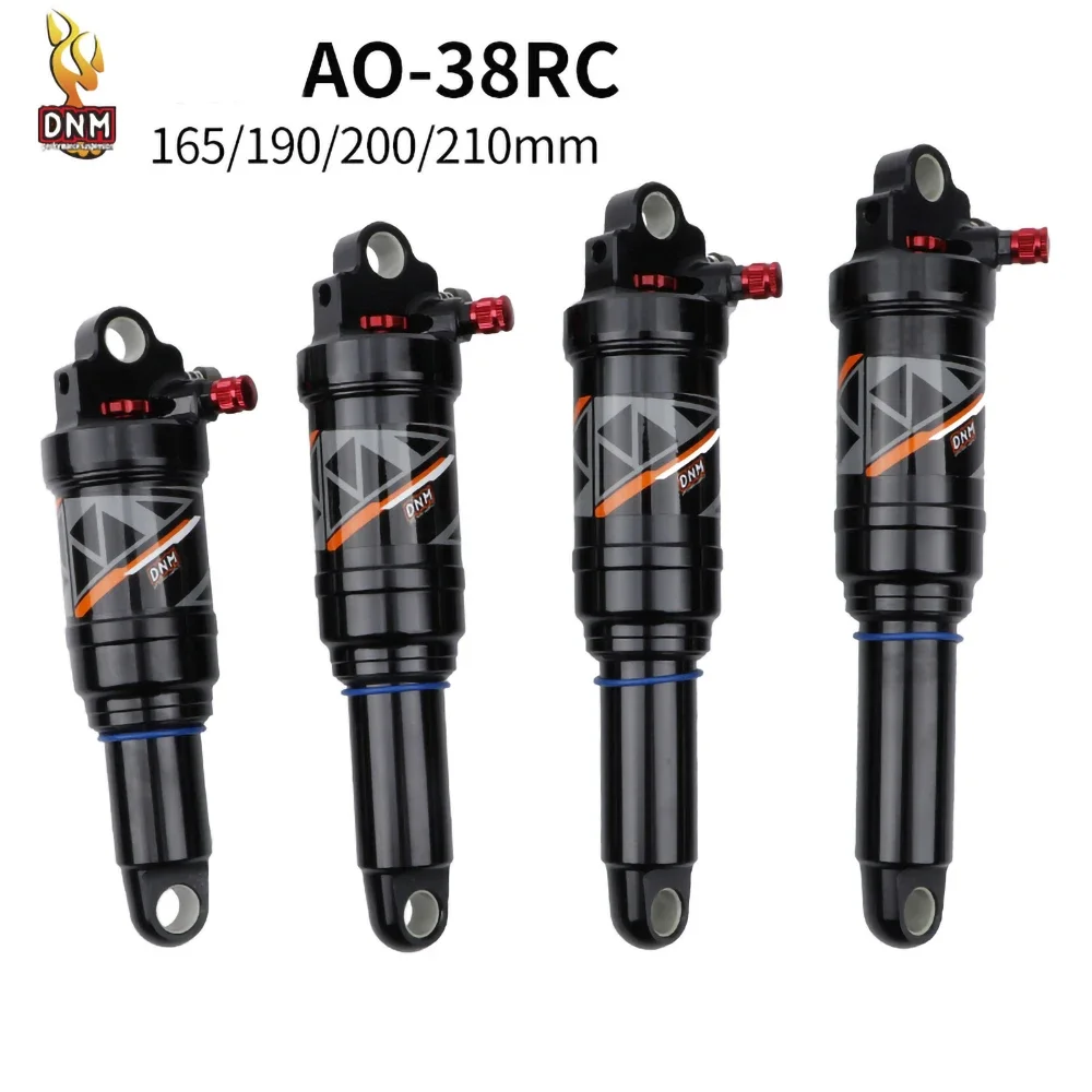 DNM AOY-38RC Mountain Bike Bicycle Air Rear Shock Hand/Wire Control Air Pressure Adjustable Shocker Size 165mm/190mm/200mm/210mm