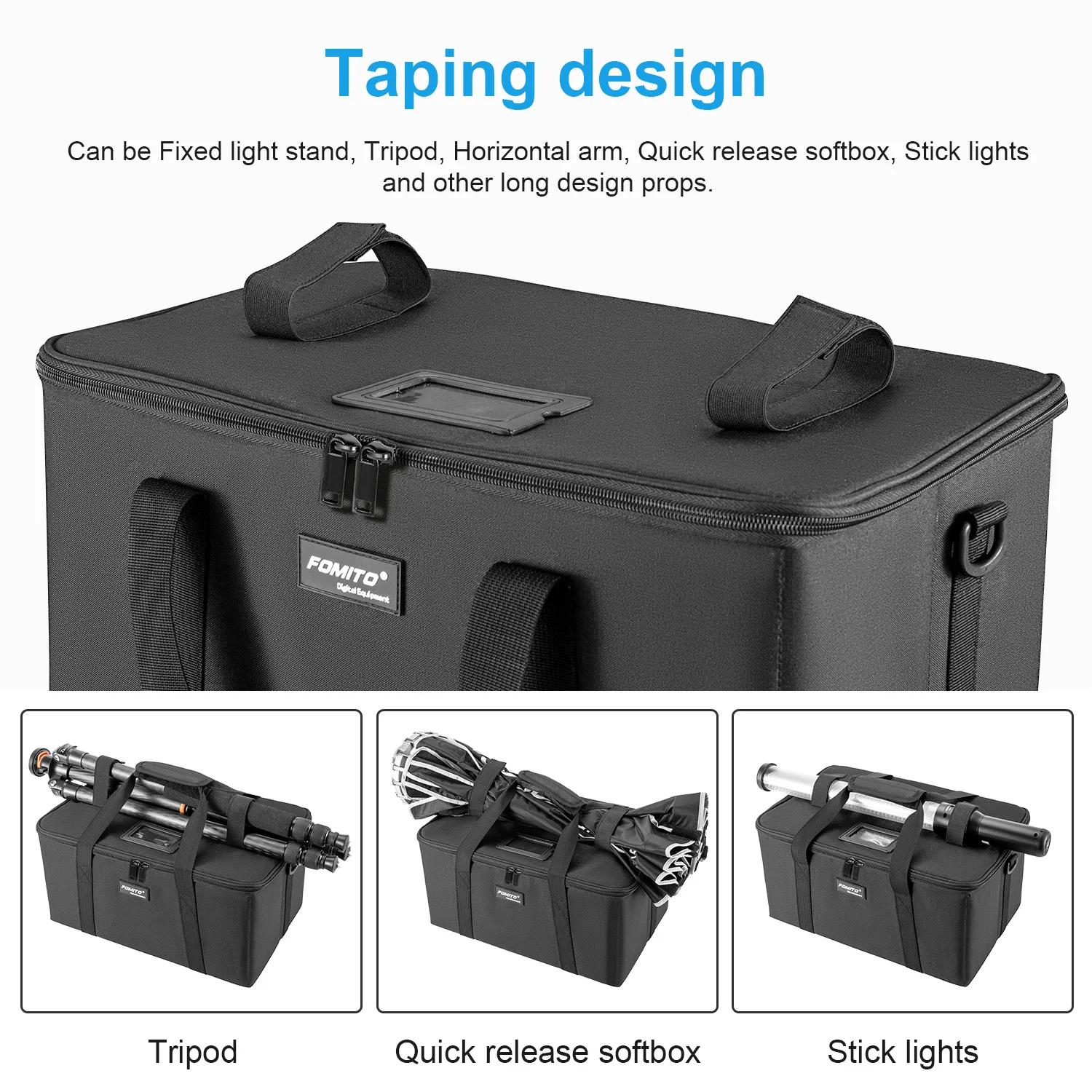 FOMITO Kameratasche, Umhängetasche, faltbare Aufbewahrungstasche, kompatibel mit Nikon, Canon, Sony, SLR/DSLR-Kameras, wasserdicht