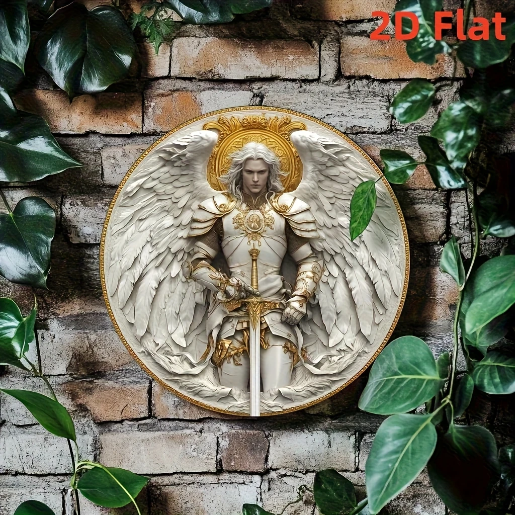 Archangel Michael 2D Metal Wall Art, 8\